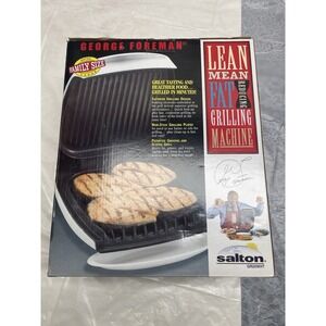 George Foreman Lean Mean Fat Reducing Grilling Machine XL Family GR20 White NOB